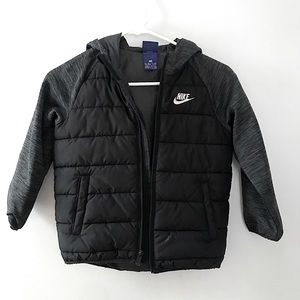 Nike Kids Black Quilted Jacket